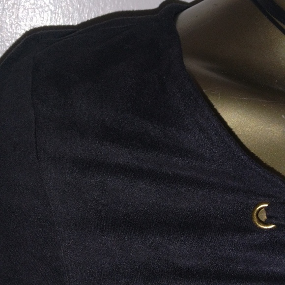 Black GUESS Dress long sleeve criss cross bosom - Picture 7 of 16